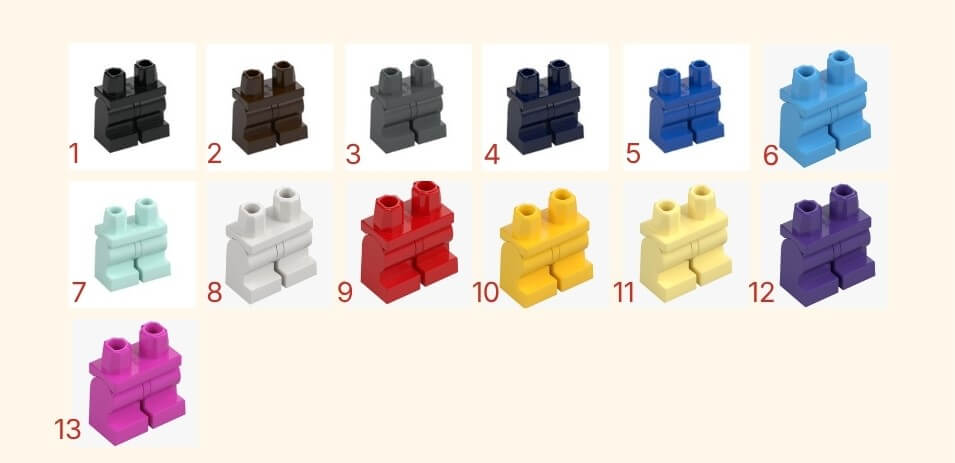 Hlače dječje srednja visina LEGO figurice
