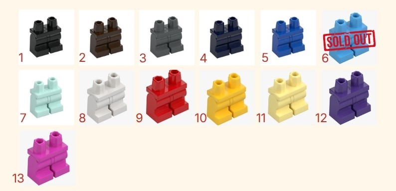 Hlače dječje srednja visina LEGO figurice