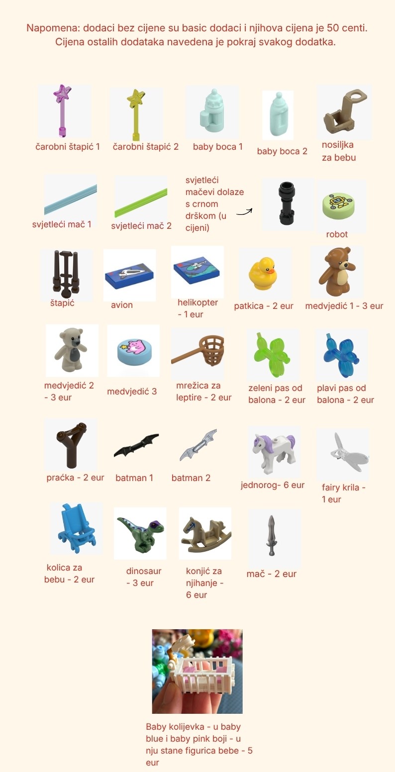 Igračke dječje dodaci LEGO figurice