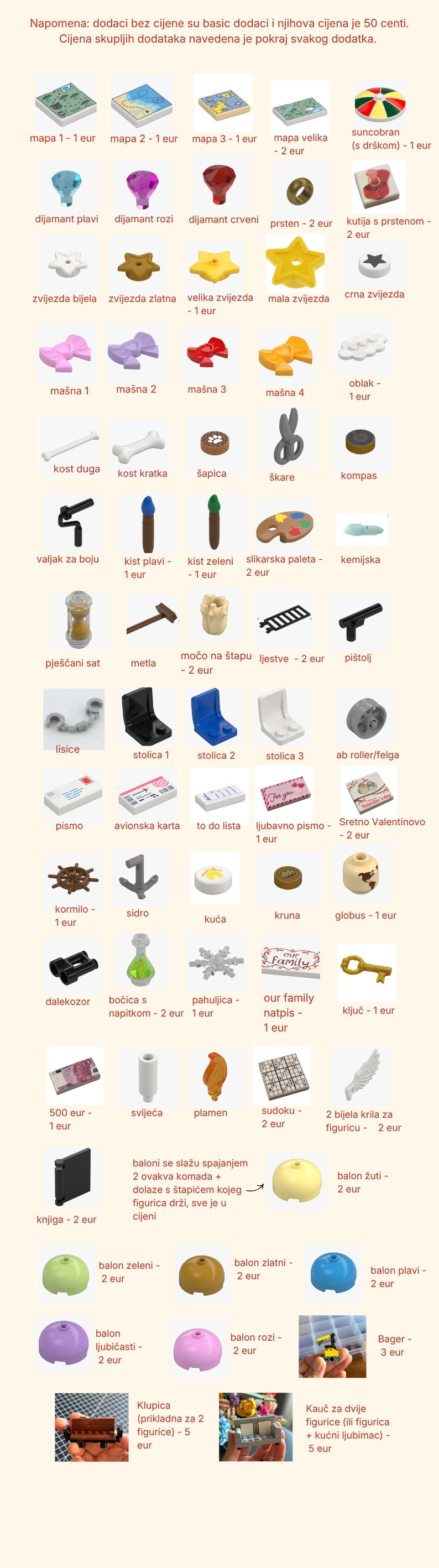 Ostali dodaci LEGO figurice