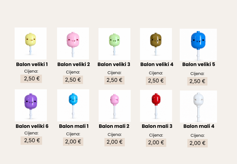 baloni lego dodaci
